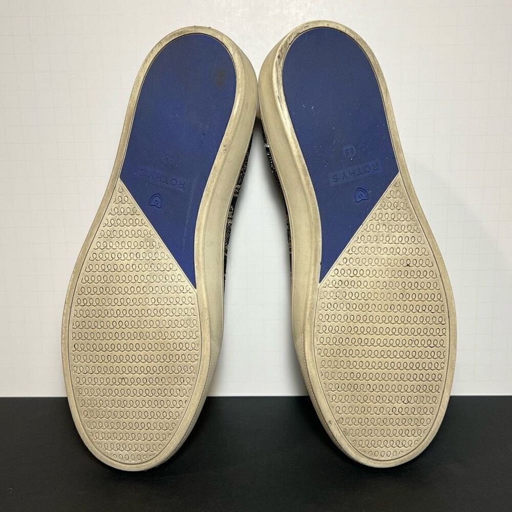 Womens ROTHYS The Original Gold Shimmer Slip On Sneakers / Size 9.5 - Picture 7 of 8